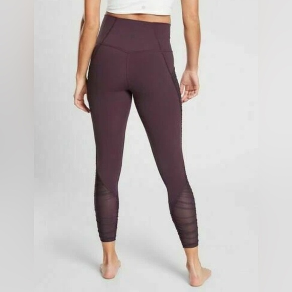 Athleta Mesh Me Up 7/8 Tights - Size Small - Picture 4 of 6